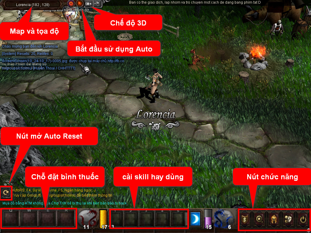 Chức năng chính của Game MU Thiên Binh Chức năng chính của Game MU Thiên Binh